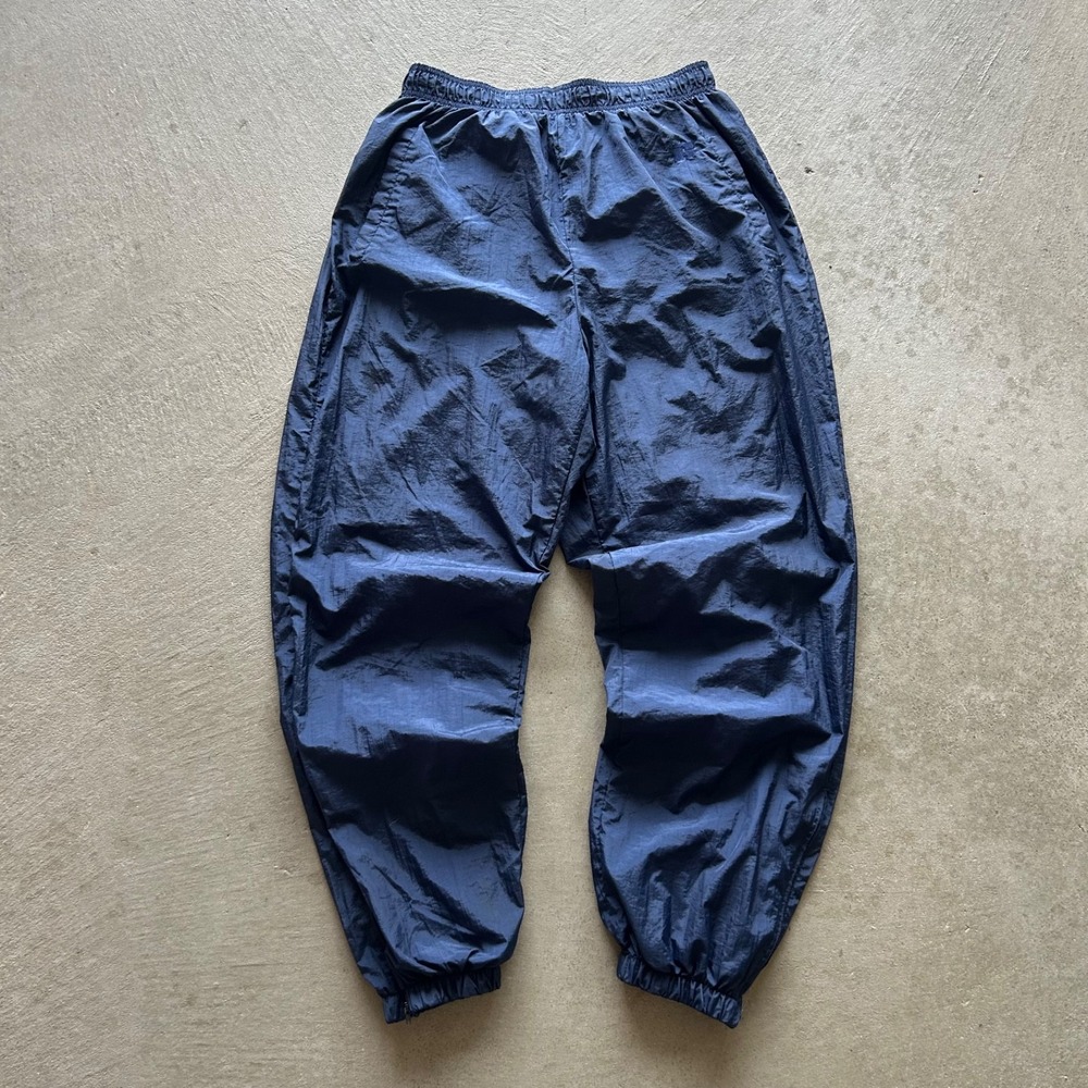 Vintage 80s Russell Athletic Track Pants Size Large Blue Nylon Lined Sweatpants